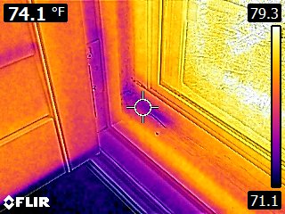 Infrared Image Hidden Moisture Home Inspectors Jacksonville FL