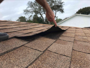loose roofing shingles from home inspection findings in jacksonville fl