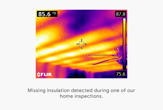 missing insulation over bedroom detected during our home inspections jacksonville fl